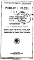 Public Health Reports  v 53 no 38  cover