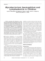 Mycobacterium haemophilum and Lymphadenitis in Children