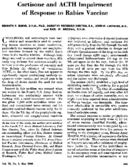 Cortisone and ACTH impairment of response to rabies vaccine