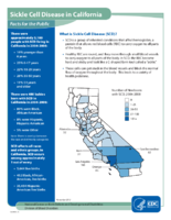 Sickle Cell Disease in California Facts for the Public