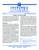 MMWR Morbidity and Mortality Weekly Report Vol 51 No 28 July 19 2002