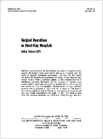 Surgical Operations in ShortStay Hospitals United States  1975