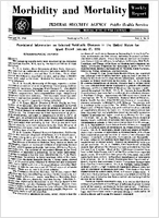Morbidity and Mortality Weekly Report Vol 2 No 2 week ended January 17 1953