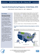 Cigarette smoking during pregnancy United States 2016
