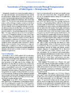 Transmission of Strongyloides stercoralis Through Transplantation of Solid Organs  Pennsylvania 2012
