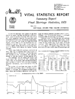 Summary Report Final Marriage Statistics 1973