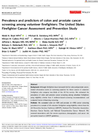 Prevalence and Predictors of Colon and Prostate Cancer Screening Among Volunteer Firefighters The United States Firefighter Cancer Assessment and Prevention Study