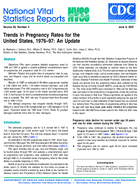 Trends in Pregnancy Rates for the United States 197697 An Update