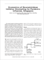 Economics of Neuraminidase Inhibitor Stockpiling for Pandemic Influenza Singapore