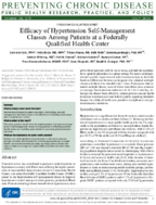 Efficacy of Hypertension SelfManagement Classes Among Patients at a Federally Qualified Health Center