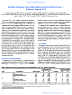 MultipleSerotype Salmonella Outbreaks in Two State Prisons  Arkansas August 2012