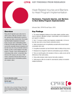 Key Findings from Research HeatRelated Injuries and Barriers to Heat Program Implementation