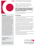 Key Findings from Research SETU A Training and DecisionMaking Tool to Improve Safety in Excavation and Trenching