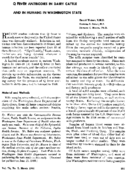 Q fever antibodies in dairy cattle and in humans in Washington State