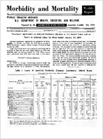Morbidity and Mortality Weekly Report For release January 30 1959 Vol 8 No 3