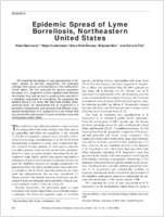 Epidemic Spread of Lyme Borreliosis Northeastern United States