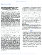 Notes From the Field Lead Exposures Among Employees at a Bullet Manufacturing Company  Missouri 2017