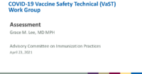 COVID19 Vaccine Safety Technical VaST Subgroup assessment
