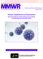 Morbidity and Mortality Weekly Report MMWR Recommendations and Reports  Vol 63  No 5 August 29 2014