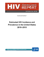 Estimated HIV Incidence and Prevalence in the United States 20102015