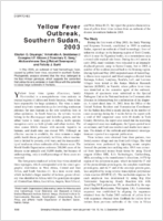 Yellow Fever Outbreak Southern Sudan 2003