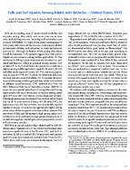 Falls and Fall Injuries Among Adults with Arthritis  United States 2012