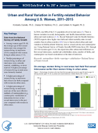 Urban and Rural Variation in Fertilityrelated Behavior Among US Women 20112015