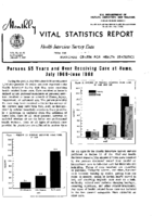 Persons 55 and over receiving care at home July 1966June 1968