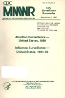 Morbidity and Mortality Weekly Report MMWR CDC Surveillance Summaries September 4 1992  Vol 41  No SS5