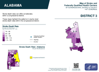 AL Congressional District 03 Stroke and Federally Qualified Health Centers Map 119th Congress