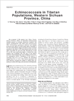 Echinococcosis in Tibetan Populations Western Sichuan Province China