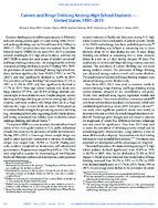 Current and Binge Drinking Among High School Students  United States 19912015
