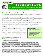 Teens at Work WorkRelated Injuries to Teens in Massachusetts 20062010