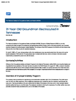 21YearOld Groundman Electrocuted in Tennessee FACE 8646