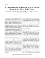 Experimental Infection of Cats and Dogs with West Nile Virus