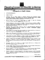 Bibliography on Health Indexes Number 2 1985