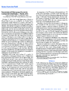Transmission of Chikungunya Virus in the Continental United States  Florida 2014