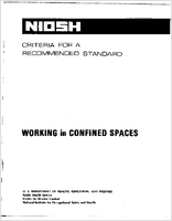 Criteria for a Recommended Standard Working in Confined Spaces