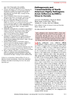 Pathogenesis and Transmissibility of North American Highly Pathogenic Avian Influenza AH5N1 Virus in Ferrets