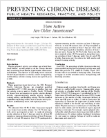 How Active Are Older Americans