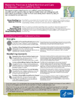 Maternity Practices in Infant Nutrition and Care in Deleware  2011 mPINC Survey
