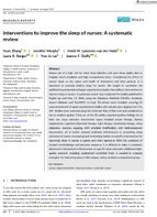 Interventions to Improve the Sleep of Nurses A Systematic Review