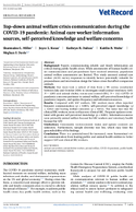 TopDown Animal Welfare Crisis Communication During the COVID19 Pandemic Animal Care Worker Information Sources SelfPerceived Knowledge and Welfare Concerns