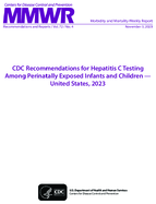 Morbidity and Mortality Weekly Report MMWR Recommendations and Reports  Vol 72  No 4 November 3 2023