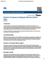 Electric Company Employee Electrocuted in Ohio FACE 8604