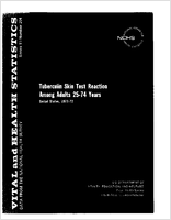 Tuberculin skin test reaction among adults 2574 years United States 19711972