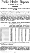 Public Health Reports  v 54 no 21 MAY 26 1939