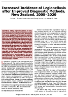 Increased Incidence of Legionellosis after Improved Diagnostic Methods New Zealand 20002020