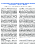 Occupational Animal Exposure Among Persons with Campylobacteriosis and Cryptosporidiosis  Nebraska 20052015