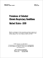 Prevalence of selected chronic respiratory conditions United States 1970